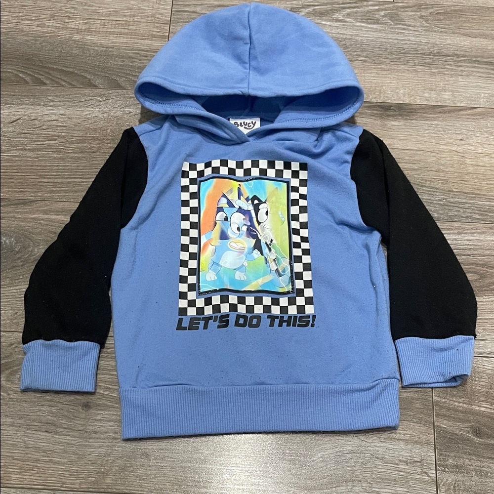 $3 w/ min $20 spend- Boys size 3T Bluey character hoodie